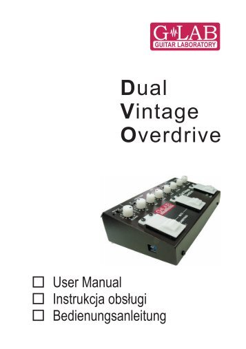 DVO User Manual - G LAB