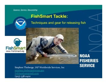 FishSmart Tackle: Techniques and gear for releasing fish