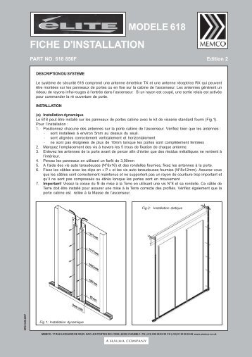 FICHE D'INSTALLATION - G.m.v.