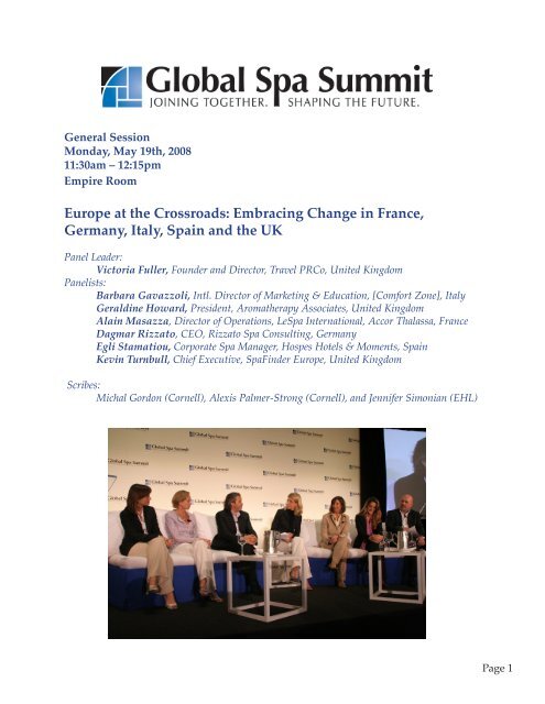 S - Global Spa & Wellness Summit