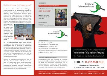 zum Download als pdf - Kritische Islamkonferenz 2013