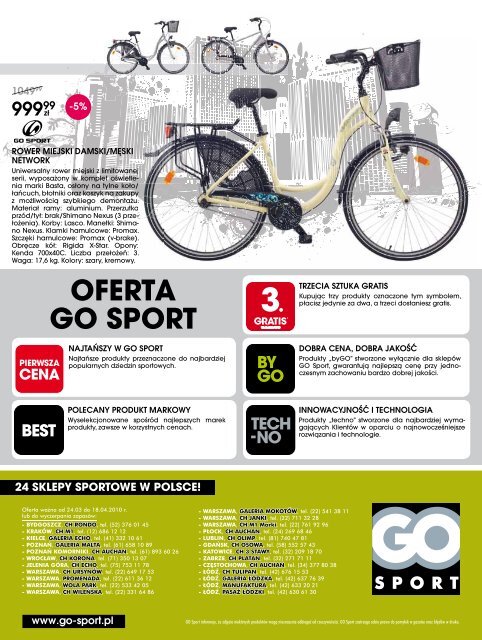 Gazetka promocyjna „Złap formę na wiosnę” - Go Sport