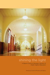 shining the light - The American Council of Trustees and Alumni