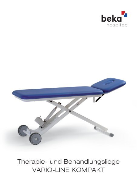 Therapie- und Behandlungsliege VARIO-LINE ... - beka hospitec