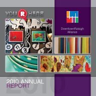 2010 ANNUAL REPORT - Downtown Raleigh Alliance