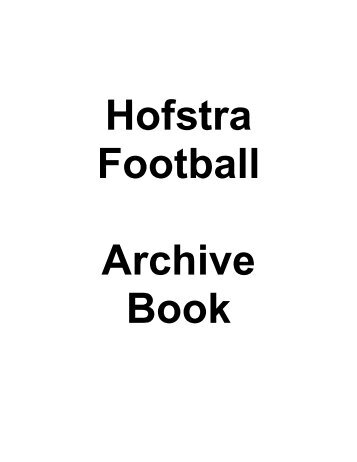 hofstra football results (1937-2009) - GoHofstra.com