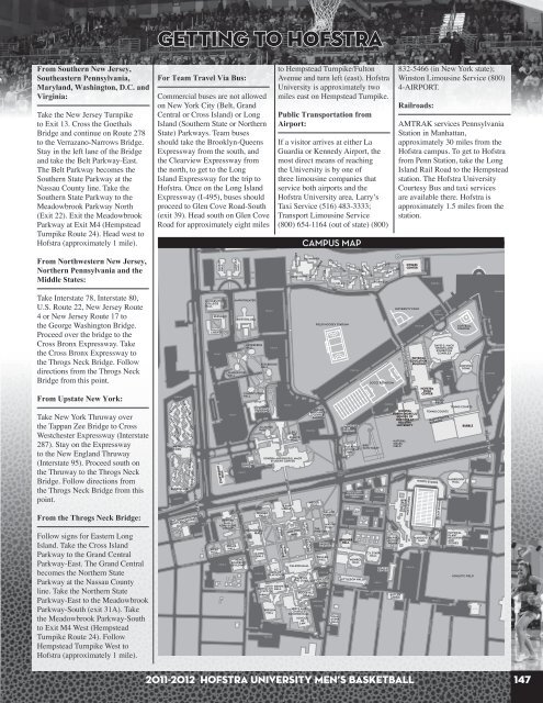 2011-12 Hofstra Men's Basketball Media Guide - GoHofstra.com