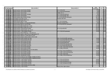 Nr katalogowy 01-001-00 01-001-04 01-001-36 01-001-70 01-001 ...