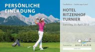 PERSÖNLICHE EINLADUNG - Golfclub Kirchheim-Wendlingen