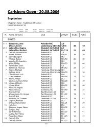 Carlsberg Open 20.08.06 - Golf Resort Adendorf