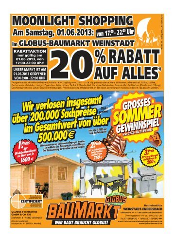 ENTFÄLLT FÜR XXX! - Globus Baumarkt