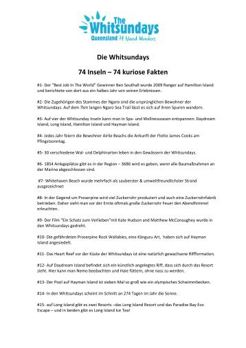 Download The Whitsundays: 74 kuriose Fakten Fact ... - Global Spot