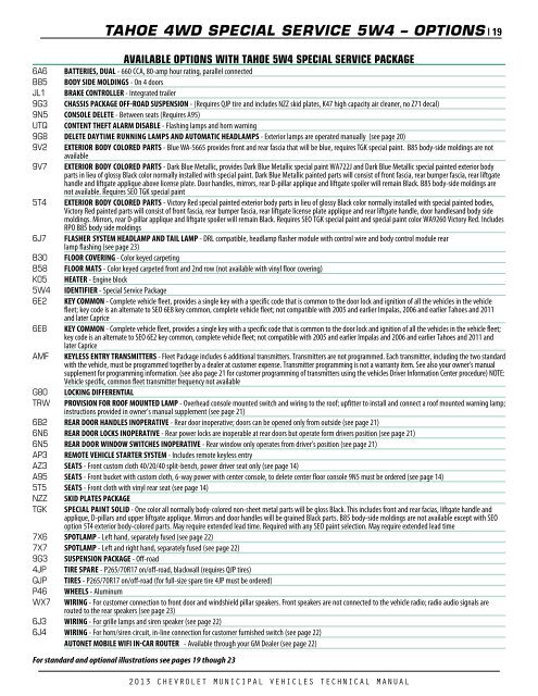2013 Tahoe Technical Guide (pdf) - GM Fleet