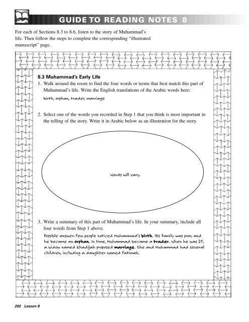 walk for life reading answers