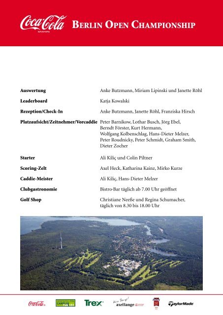 3. – 6. Juli im Golf- und Land-Club Berlin-Wannsee e.V.