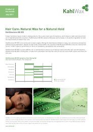 Hair Care: Natural Wax for a Natural Hold