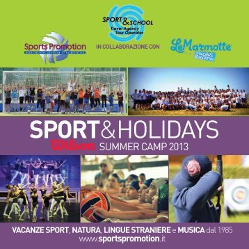Scarica la brochure 2013 - Sport and Holidays