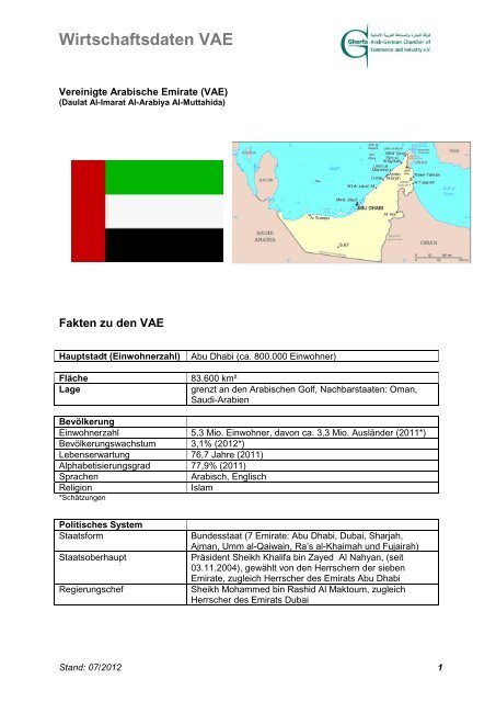 Vereinigte Arabische Emirate (VAE) - Ghorfa