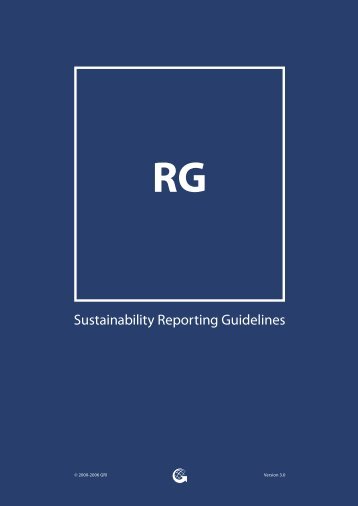 G3 Guidelines - Global Reporting Initiative