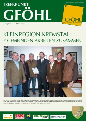 Kleinregion KreMstAl: - Stadtgemeinde Gföhl