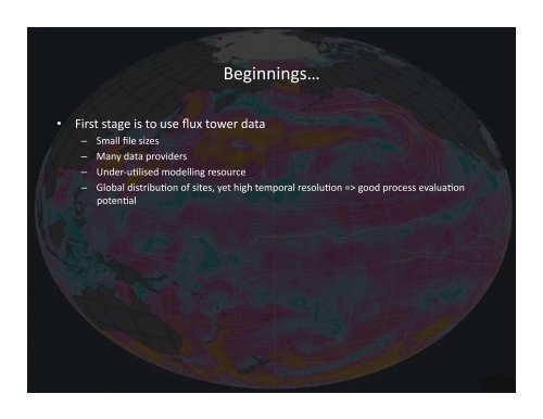 Protocol for the Analysis of Land Surface models (PALS) - GEWEX