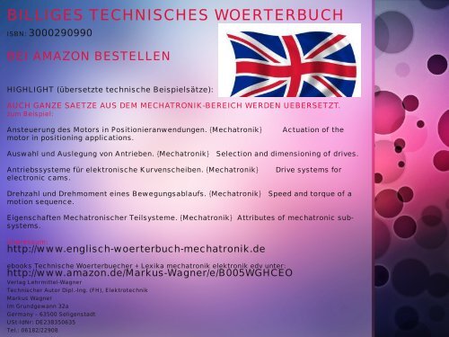 Preisknaller Technisches Woerterbuch Lernhilfe Mechatroniker Ausbildung Studium