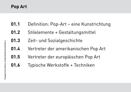 Pop-Art - Gestaltungs- und Medientechnik