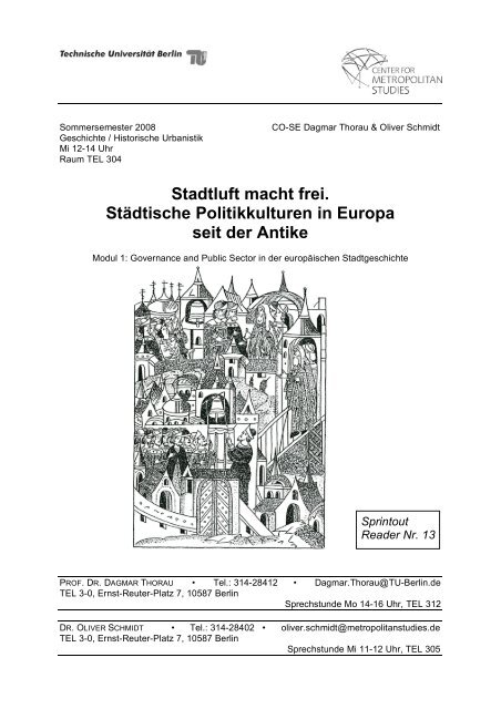 Das Seminarprogramm zum Herunterladen (PDF, 681,7 ... - TU Berlin