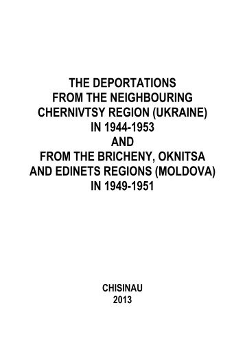 the deportations from the neighbouring chernivtsy region (ukraine)