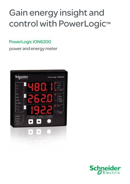 PowerLogic ION6200 power and energy meter - Gescan Ontario