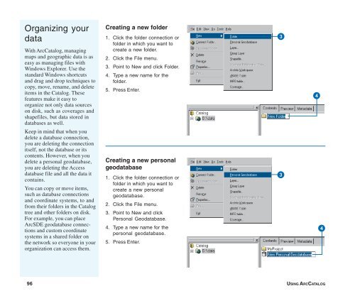 Using ArcCatalog