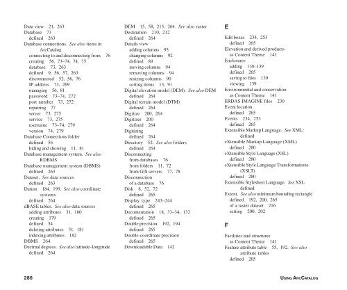 Using ArcCatalog