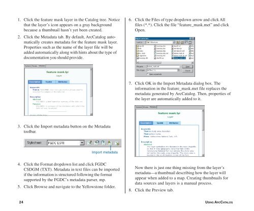 Using ArcCatalog