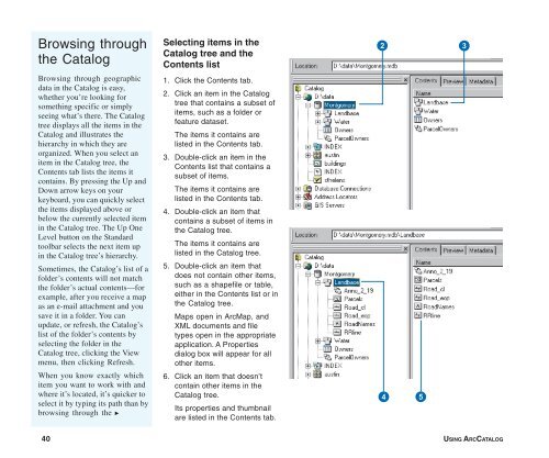 Using ArcCatalog