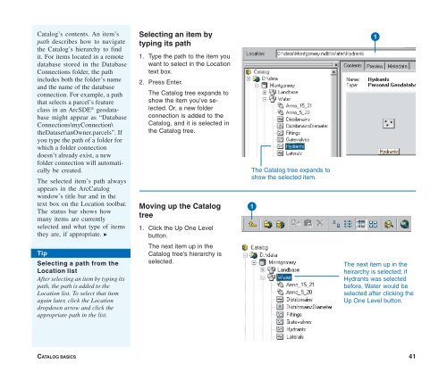 Using ArcCatalog