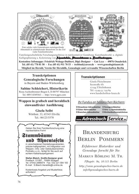 FaNa 5/2012 - Zeitschriften für Familienforscher