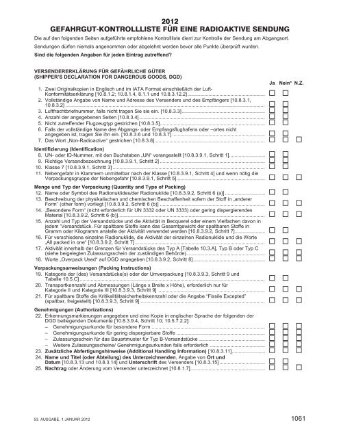 DGR_DE_53rd_Radioactive-Checklist.pdf - Gefahr/gut