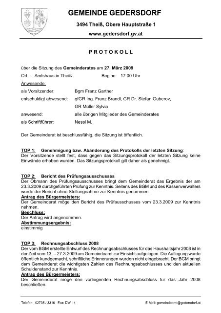 Datei herunterladen (142 KB) - .PDF - Gemeinde Gedersdorf