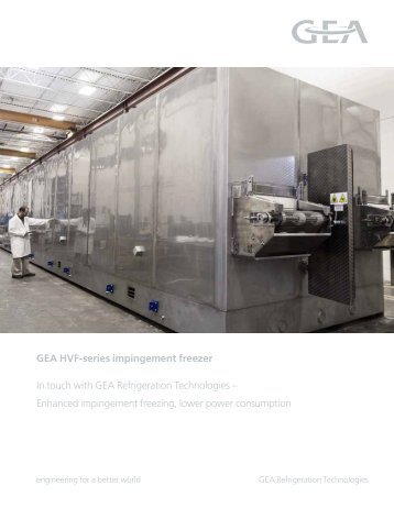 Brochure HVF-series impingement freezer - GEA Refrigeration ...