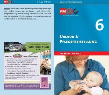 Urlaub & Pflegefreistellung - FSG