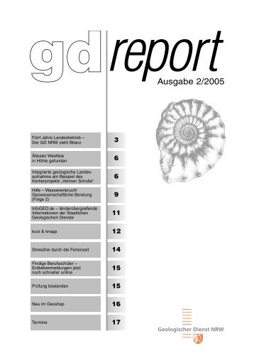 gdreport 2/2005 - Geologischer Dienst NRW