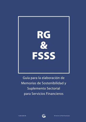 Suplemento Sectorial de Servicios Financieros - Global Reporting ...
