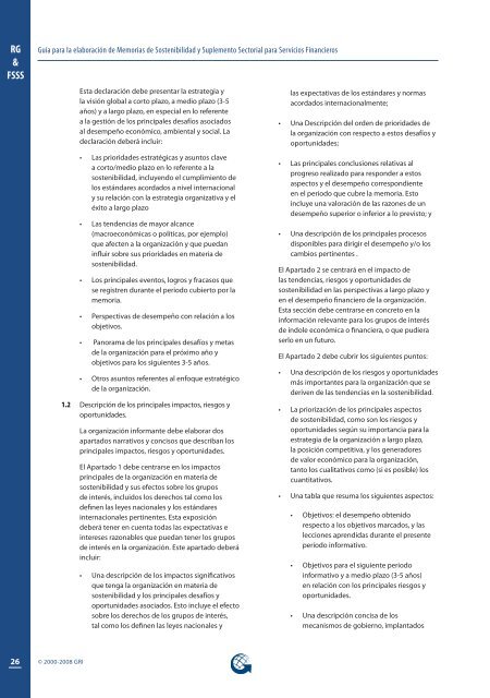 Suplemento Sectorial de Servicios Financieros - Global Reporting ...