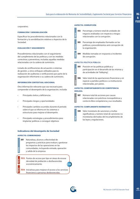 Suplemento Sectorial de Servicios Financieros - Global Reporting ...