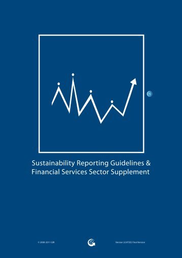 Financial Services Sector Supplement - Global Reporting Initiative