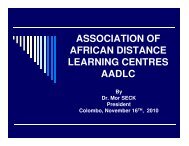 association of african distance learning centres aadlc