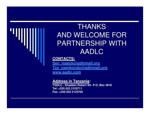 association of african distance learning centres aadlc