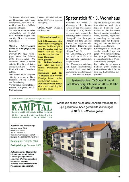 Langlaufparadies Gföhl - Stadtgemeinde Gföhl