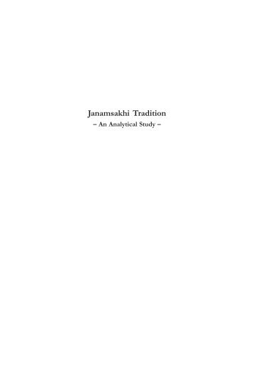 Janamsakhi Tradition - Global Sikh Studies