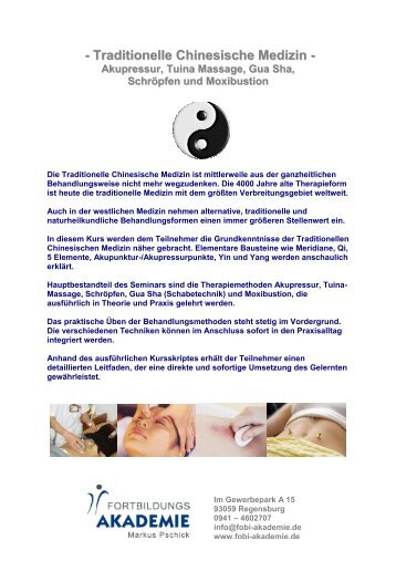 Traditionelle Chinesische Medizin - Gesundheitszentrum Renz